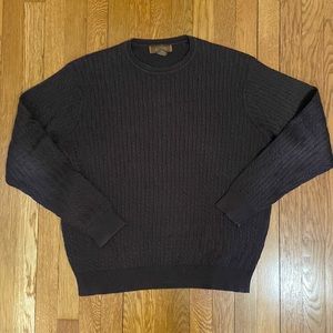Tasso Elba Cable Crew Neck Sweater